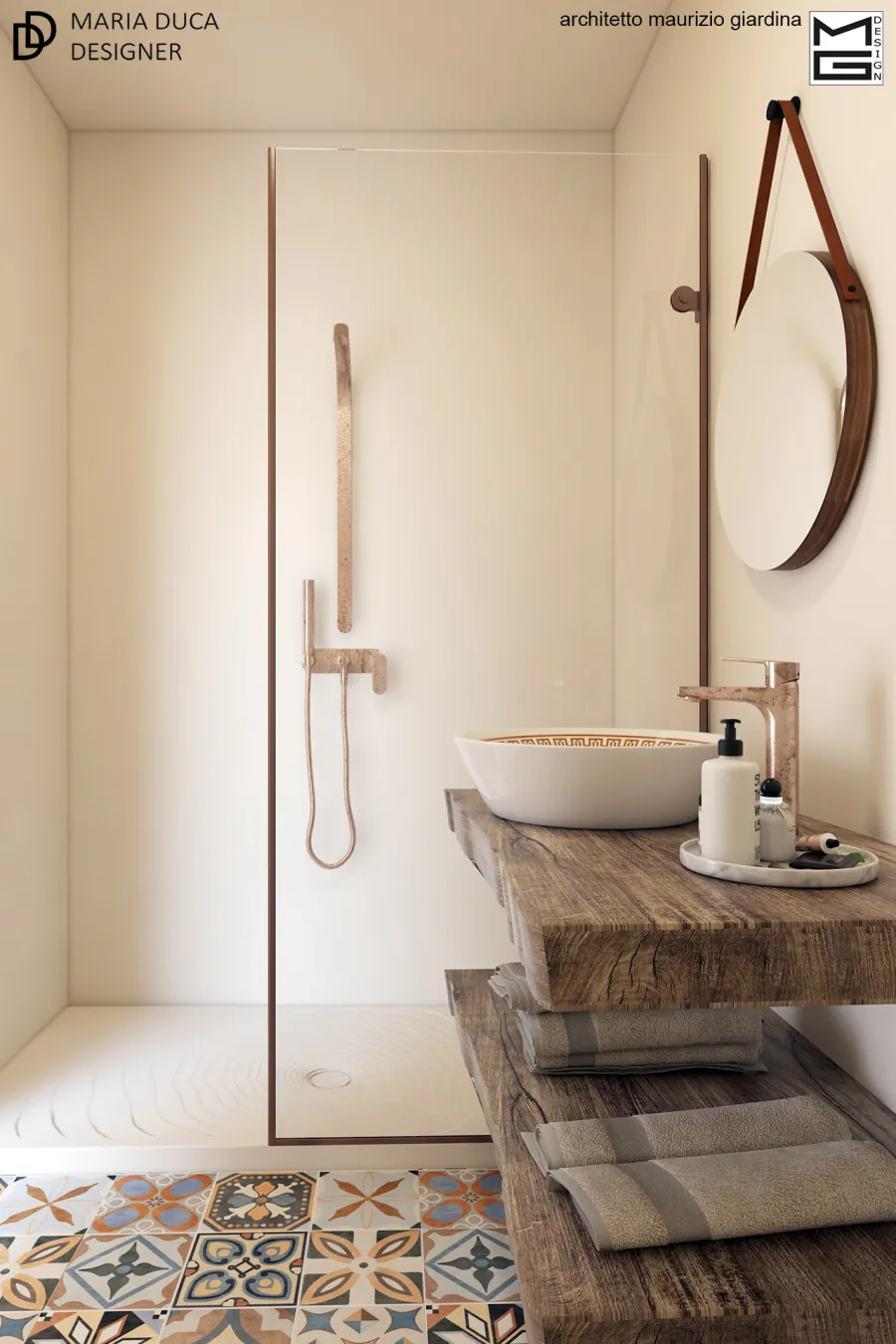 <p>Progetto bagno B&B a Cefalù</p>