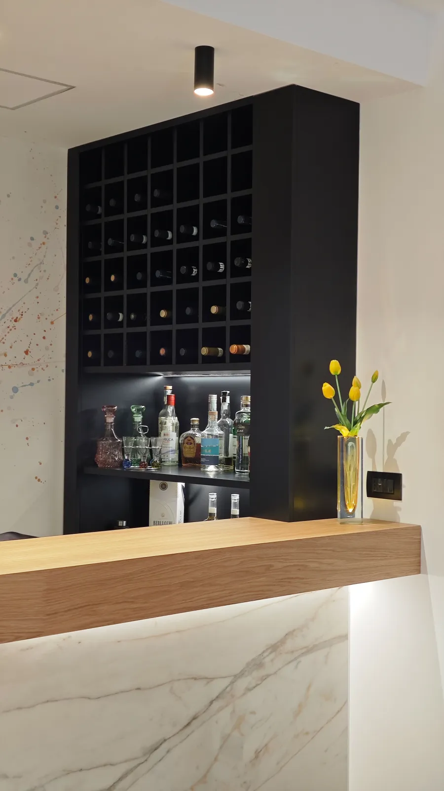Angolo bar in un'abitazione privata