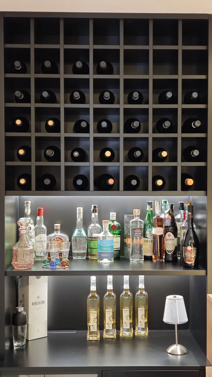 Angolo bar in un'abitazione privata