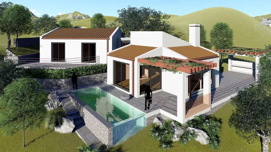 Villa unifamiliare a Sant'Ambrogio a Cefalù (PA) - Rendering