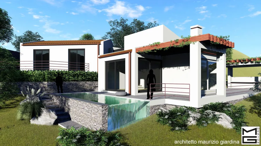 Villa unifamiliare a Sant'Ambrogio a Cefalù (PA) - Rendering