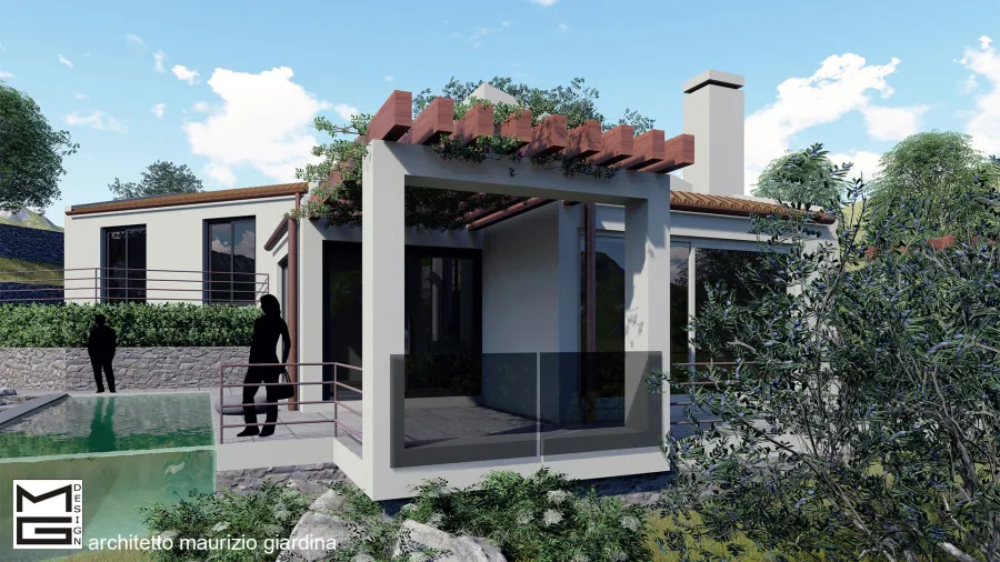 Villa unifamiliare a Sant'Ambrogio a Cefalù (PA) - Rendering